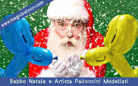 Allestimenti con Palloncini per Natale Addobbi Natalizi Servizi per le feste natalizie Babbo Natale Gas Elio