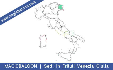 www.magicbaloon.com allestimenti addobbi palloncini palloni palloncino - Sedi in Friuli Venezia Giulia nelle province di Gorizia Udine Trieste e Pordenone