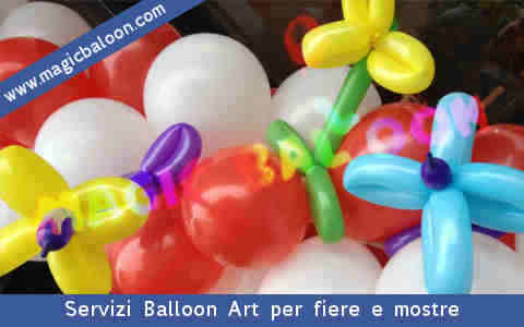 servizi di allestimento ed addobbi gonfiaggio palloni e palloncini ad elio per fiere, mostre, sagre paesane, concerti, eventi e manifestazioni pubbliche Italia 