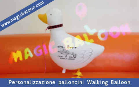 Servizi di Personalizzazione con vostro Logo di Palloncini Walking Balloon sede a Milano Palloncino di Lattice PVC o Mylar spedizioni in tutta Italia